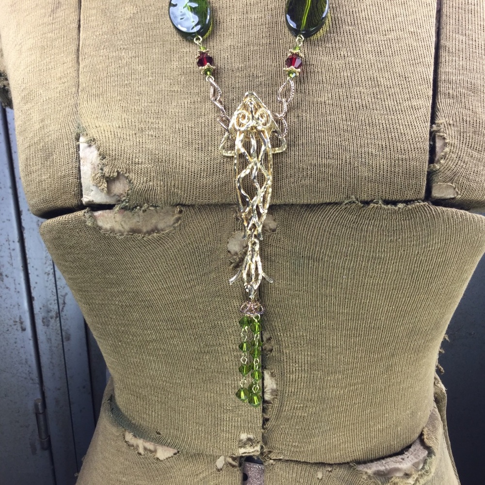 Oriental Inspired One-of-a-Kind Necklace.  NWOT